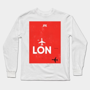 LON London RED Long Sleeve T-Shirt